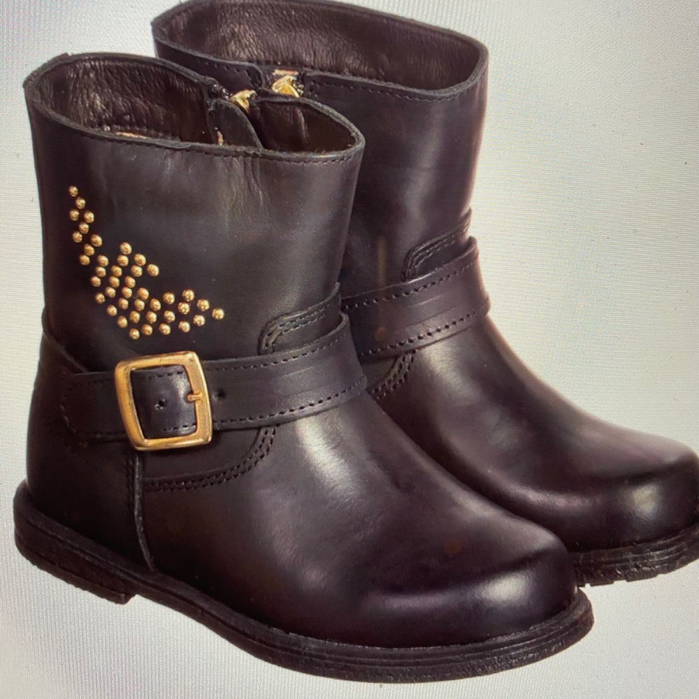 Armani girls biker boots